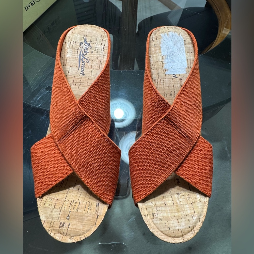 Lucky Brand Miller 2 Platform Sandals, Size 8.5, New